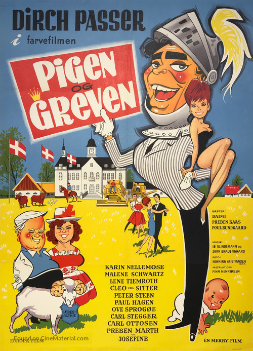 Pigen og greven - Danish Movie Poster