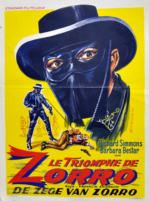 Man with the Steel Whip - Belgian Movie Poster