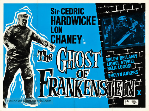 The Ghost of Frankenstein - British Movie Poster