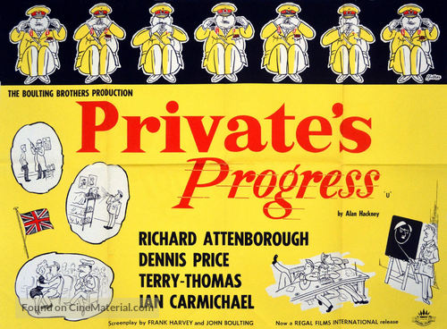 Private&#039;s Progress - British Movie Poster