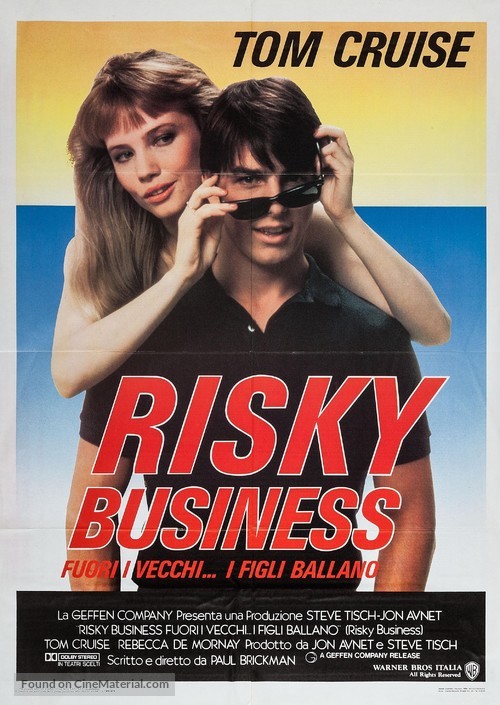 Risky Business - Italian Movie Poster