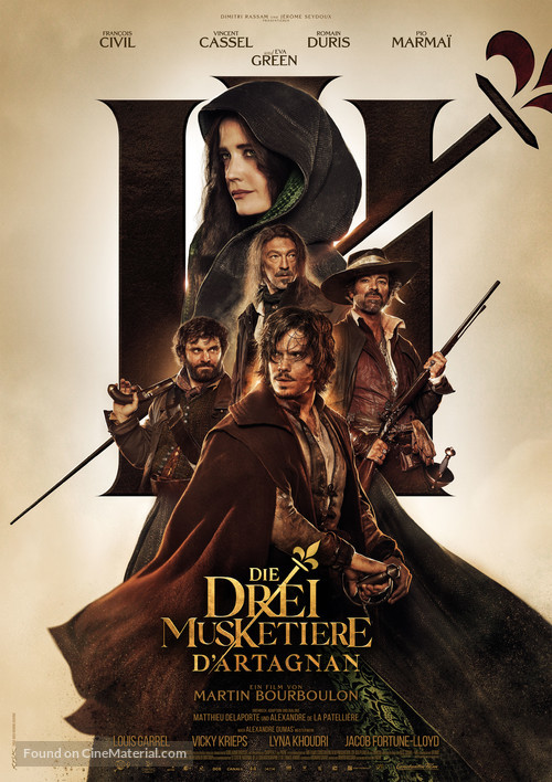Les trois mousquetaires: D&#039;Artagnan - German Movie Poster