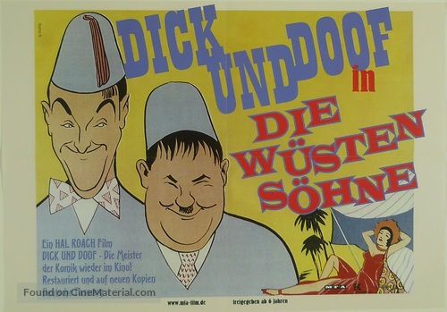 Sons of the Desert - German Movie Poster