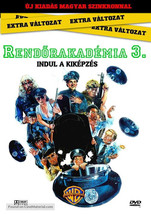 Police Academy 3: Back in Training - Hungarian Movie Cover