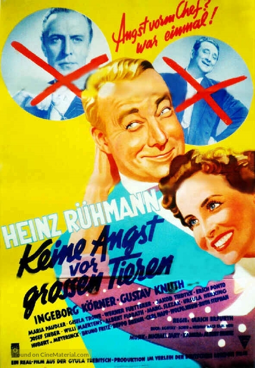 Keine Angst vor gro&szlig;en Tieren - German Movie Poster