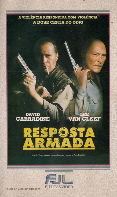 Armed Response - Brazilian VHS movie cover