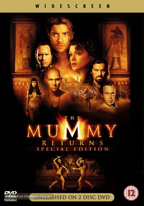 The Mummy Returns - British DVD movie cover