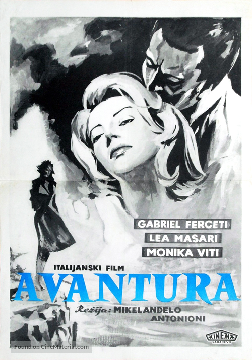 L&#039;avventura - Yugoslav Movie Poster