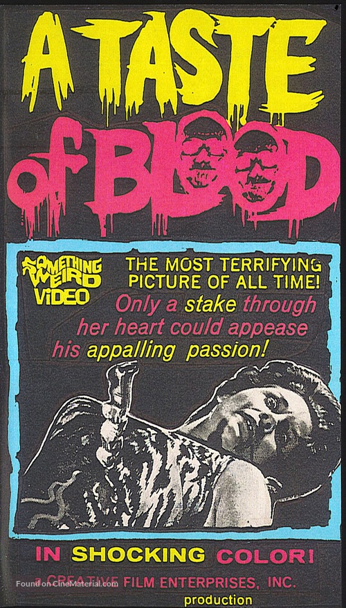 A Taste of Blood - VHS movie cover