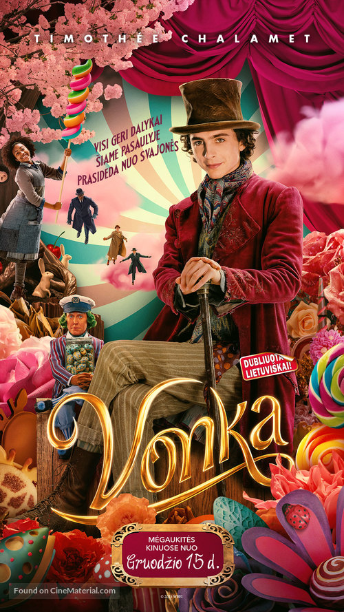 Wonka - Lithuanian Movie Poster