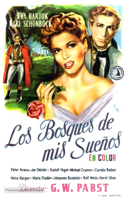 Durch die W&auml;lder durch die Auen - Spanish Movie Poster