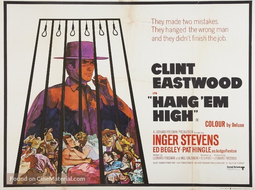 Hang Em High - British Movie Poster