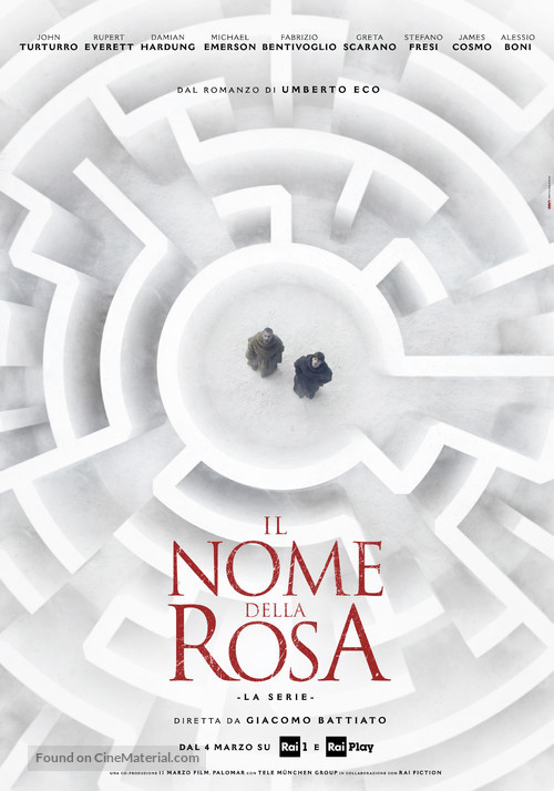 &quot;Der Name der Rose&quot; - Italian Movie Poster