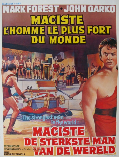 Maciste, l&#039;uomo pi&ugrave; forte del mondo - Belgian Movie Poster