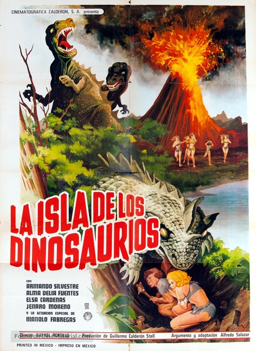 La isla de los dinosaurios - Mexican Movie Poster