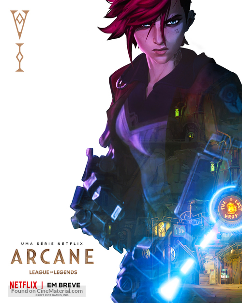 &quot;Arcane: League of Legends&quot; - Brazilian Movie Poster