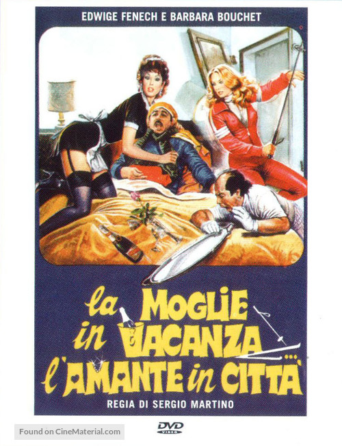 La moglie in vacanza... l&#039;amante in citt&agrave; - Italian DVD movie cover