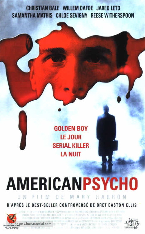 American Psycho - French VHS movie cover