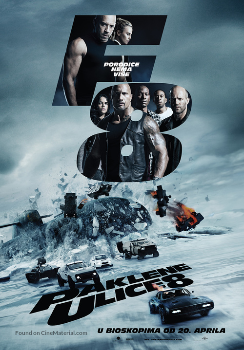 The Fate of the Furious - Serbian Movie Poster