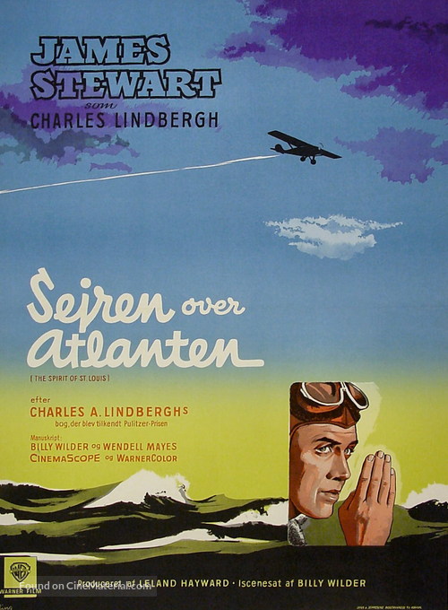 The Spirit of St. Louis - Danish Movie Poster