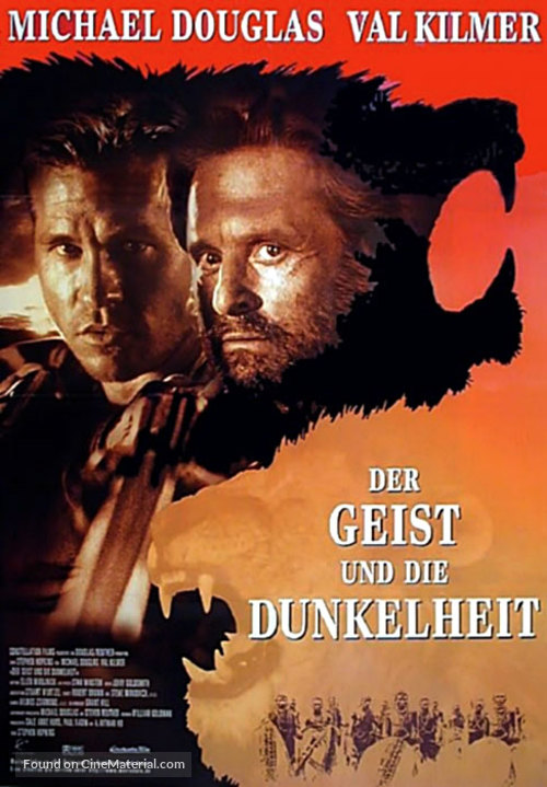 The Ghost And The Darkness - German Movie Poster