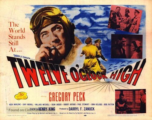 Twelve O&#039;Clock High - British Movie Poster