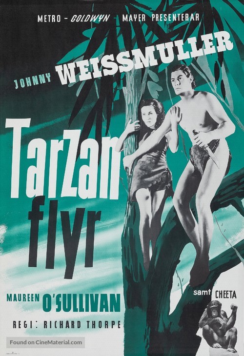 Tarzan Escapes - Swedish Movie Poster