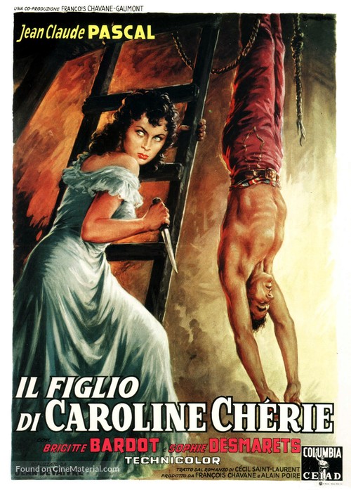Fils de Caroline ch&eacute;rie, Le - Italian Movie Poster