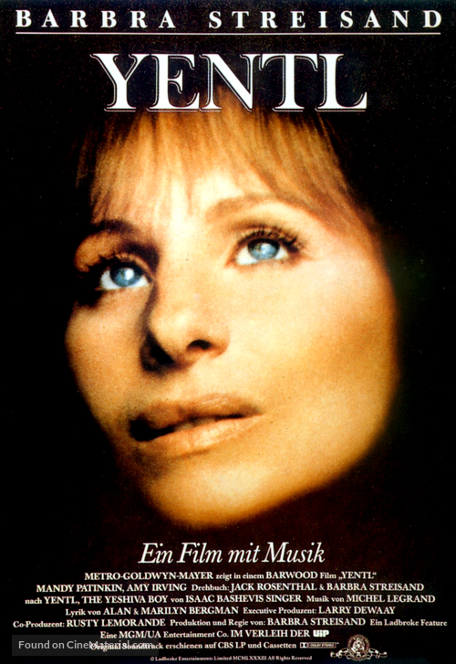 Yentl - German Movie Poster