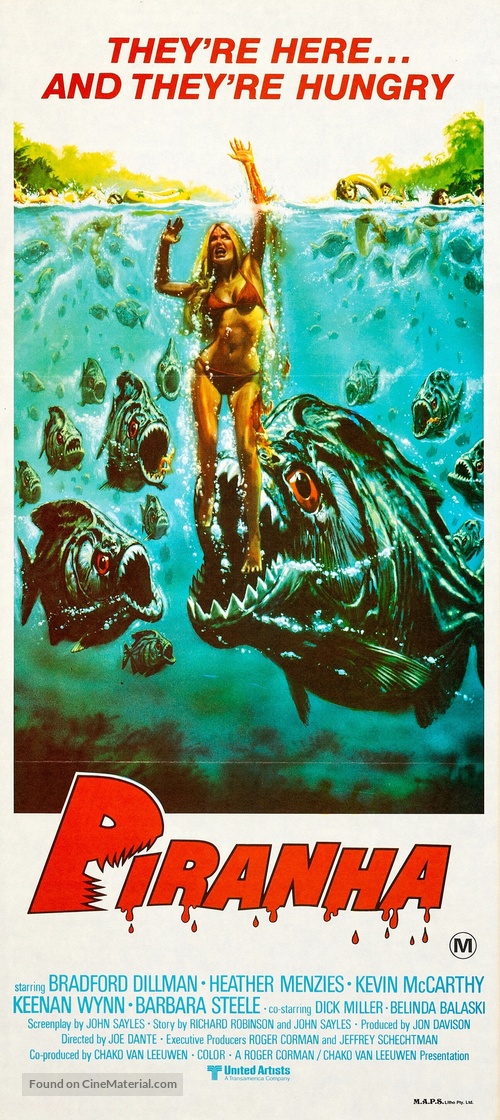 Piranha - Australian Movie Poster