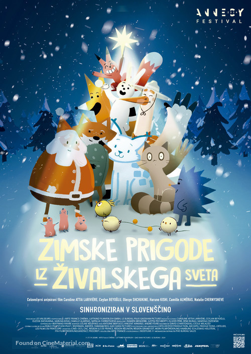 Animal Tales of Christmas Magic - Slovenian Movie Poster