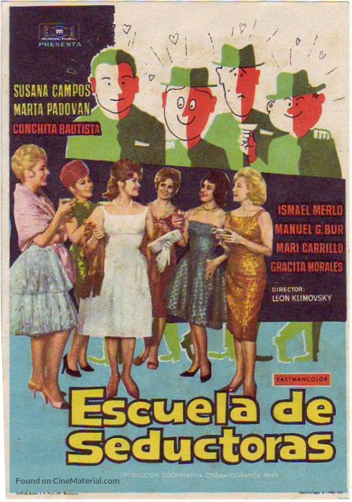 Escuela de seductoras - Spanish Movie Poster