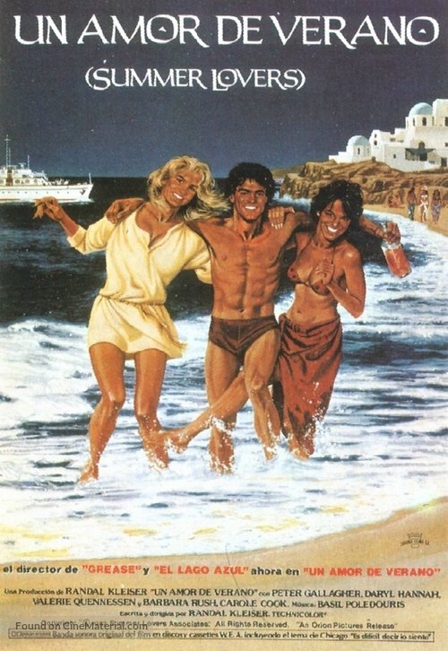Summer Lovers - Spanish Movie Poster