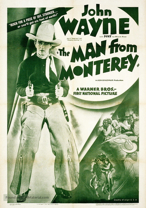 The Man from Monterey - Re-release movie poster