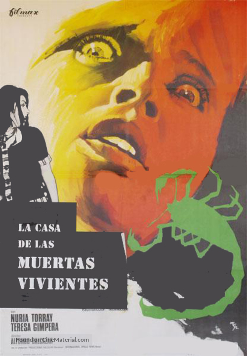 La casa de las muertas vivientes (1972) Spanish movie poster