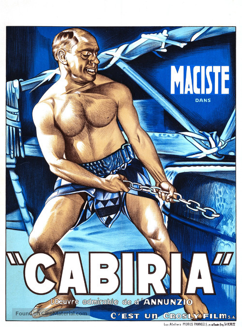 Cabiria - Belgian Movie Poster