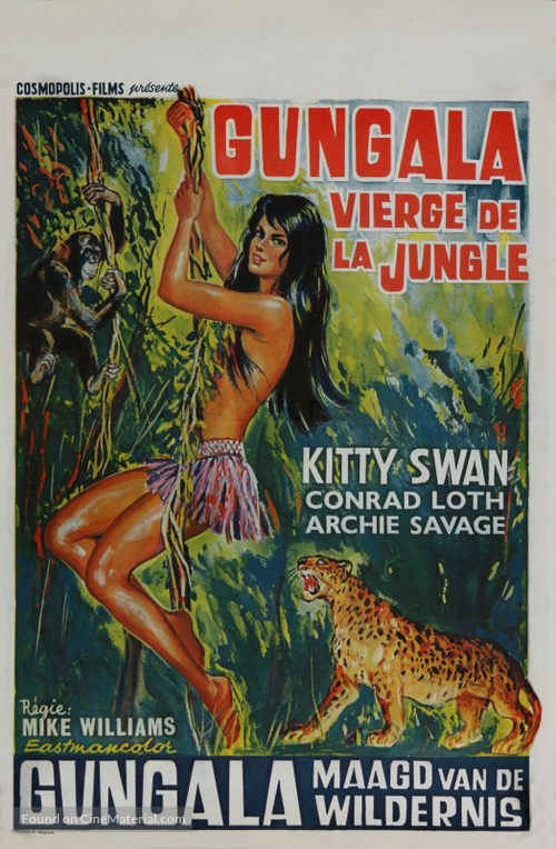 Gungala la vergine della giungla - Belgian Movie Poster