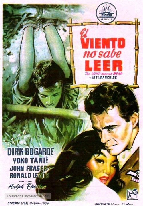 The Wind Cannot Read - Spanish Movie Poster