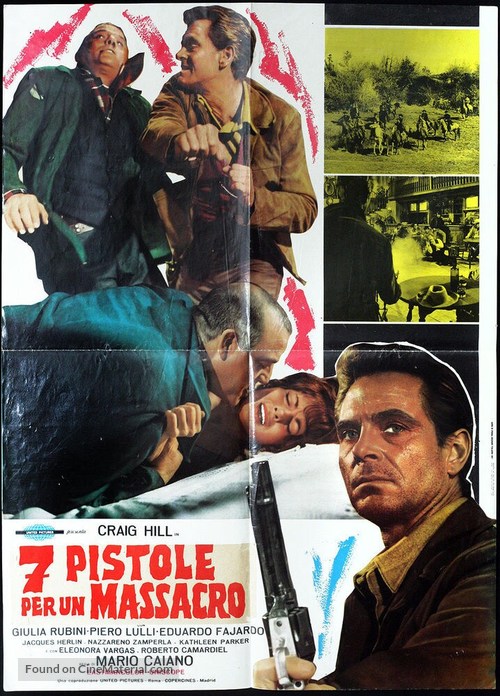 Sette pistole per un massacro - Italian Movie Poster