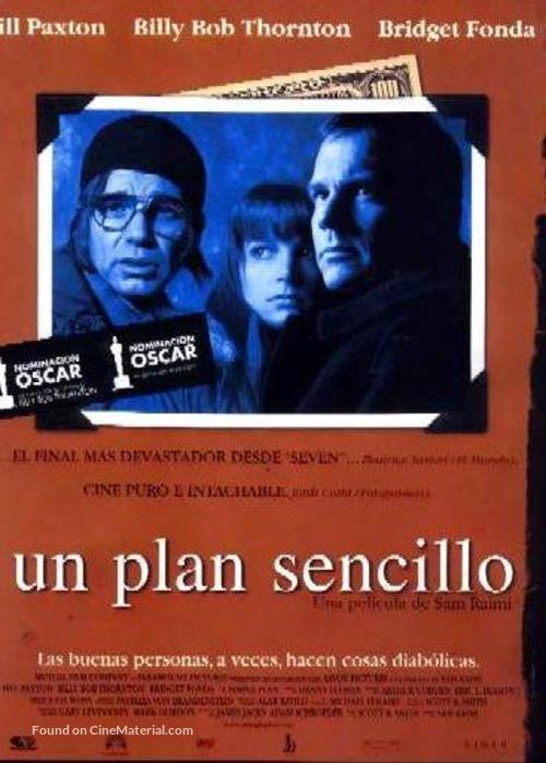 A Simple Plan - Spanish Movie Poster