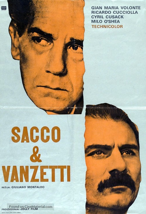 Sacco e Vanzetti - Yugoslav Movie Poster