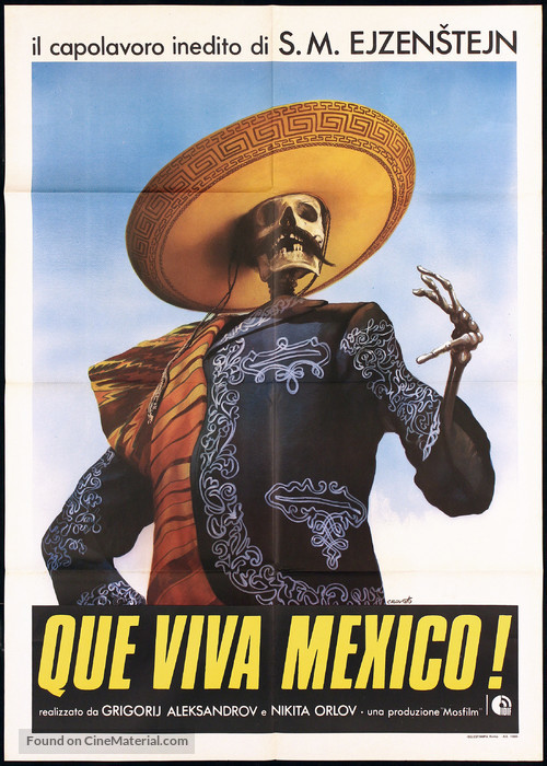 &iexcl;Que Viva Mexico! - Da zdravstvuyet Meksika! - Italian Movie Poster