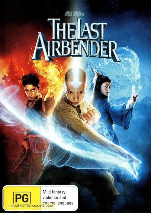 The Last Airbender - Australian DVD movie cover