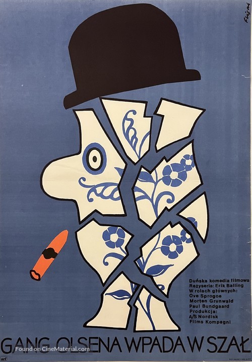 Olsen-banden ser r&oslash;dt - Polish Movie Poster