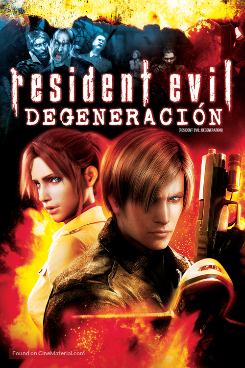 Resident Evil: Degeneration - Mexican DVD movie cover