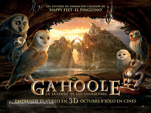 Legend of the Guardians: The Owls of Ga&#039;Hoole - Mexican Movie Poster