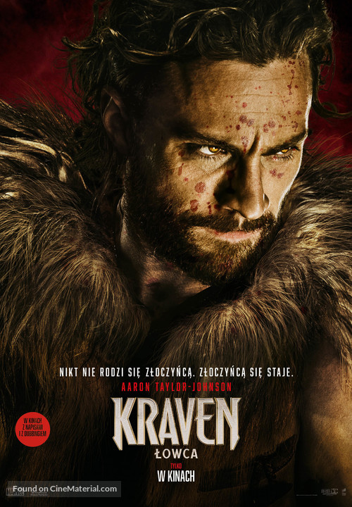 Kraven the Hunter - Polish Movie Poster