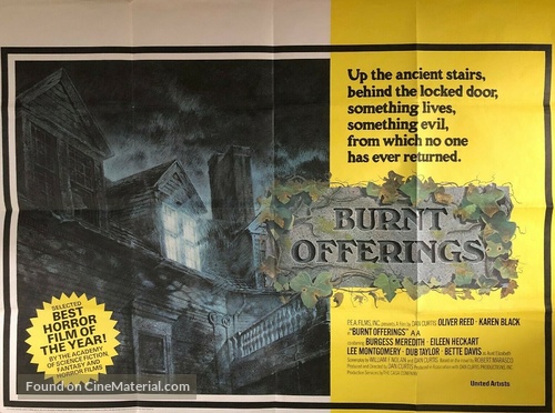 Burnt Offerings - British Movie Poster