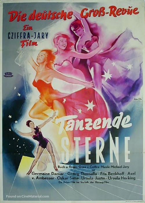 Tanzende Sterne - German Movie Poster