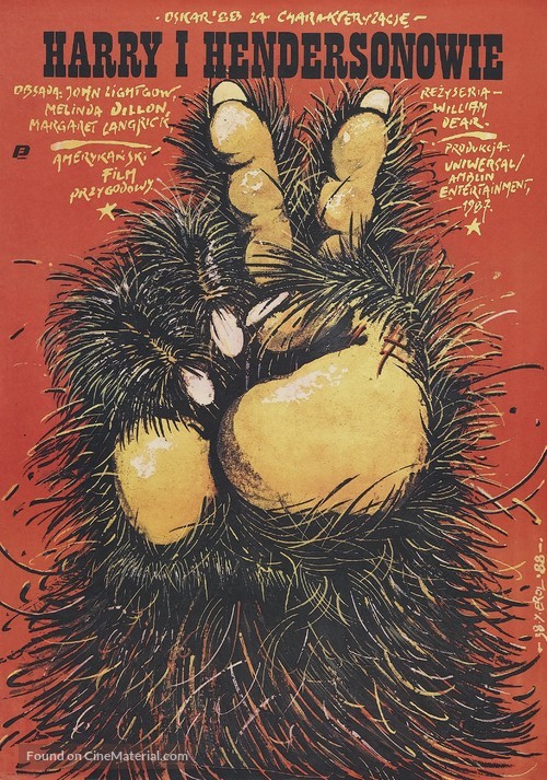 Harry and the Hendersons - Polish Movie Poster